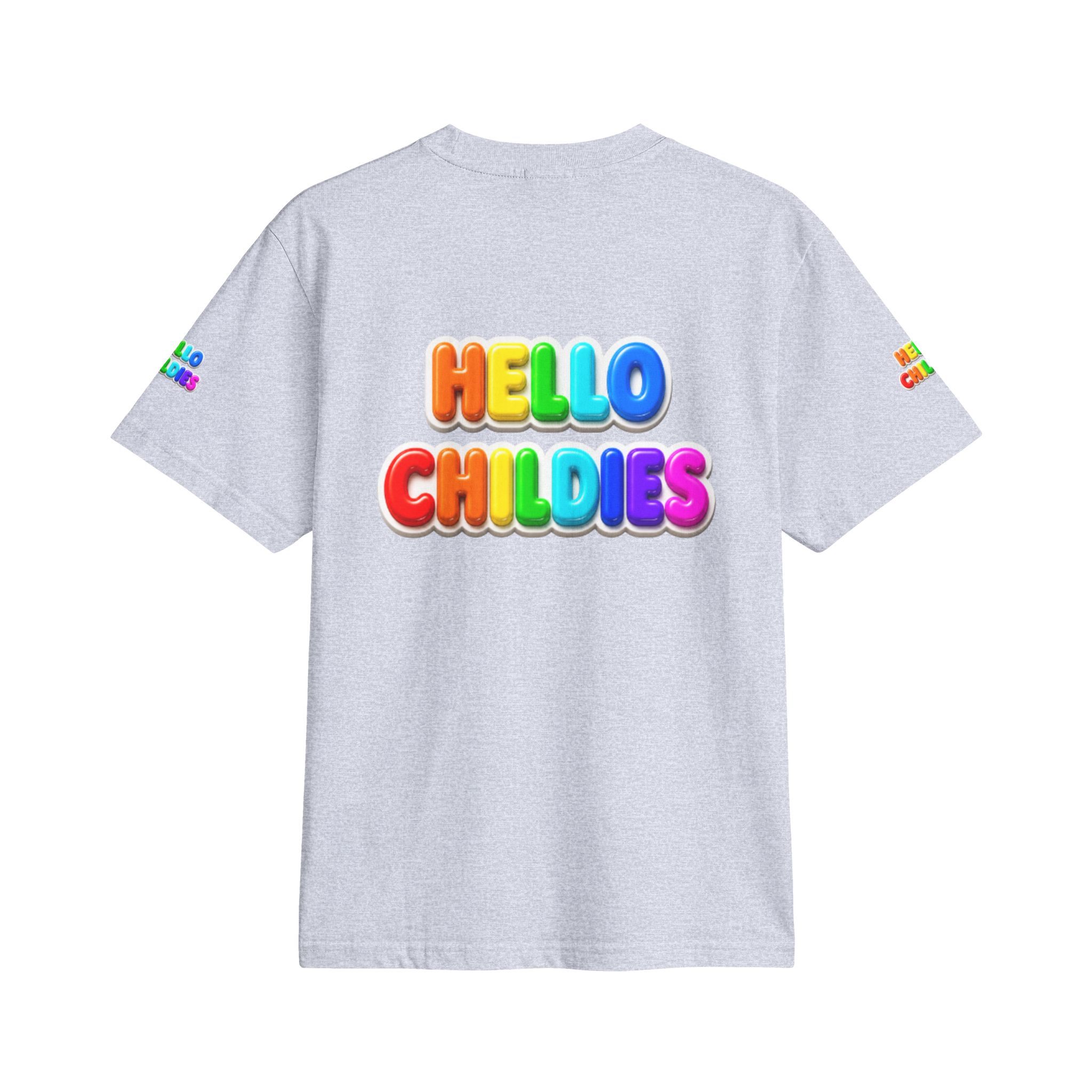 Hello Childies T-Shirt — Colorful Rainbow Kids Graphic Tee - Image 16