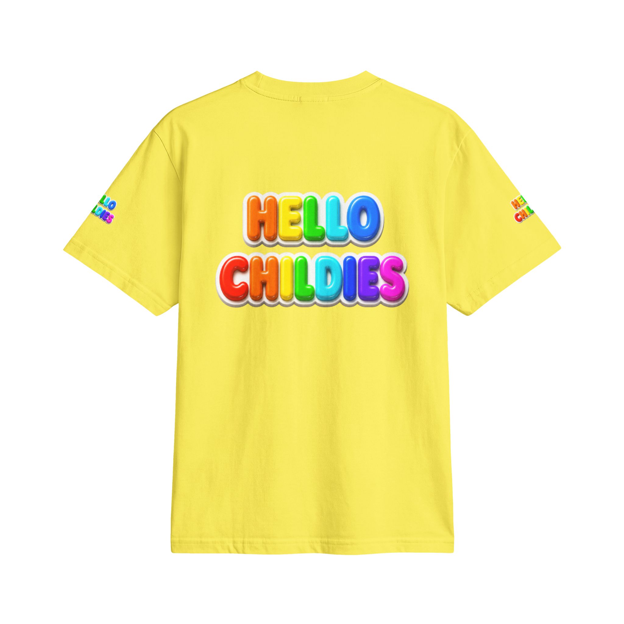 Hello Childies T-Shirt — Colorful Rainbow Kids Graphic Tee - Image 10