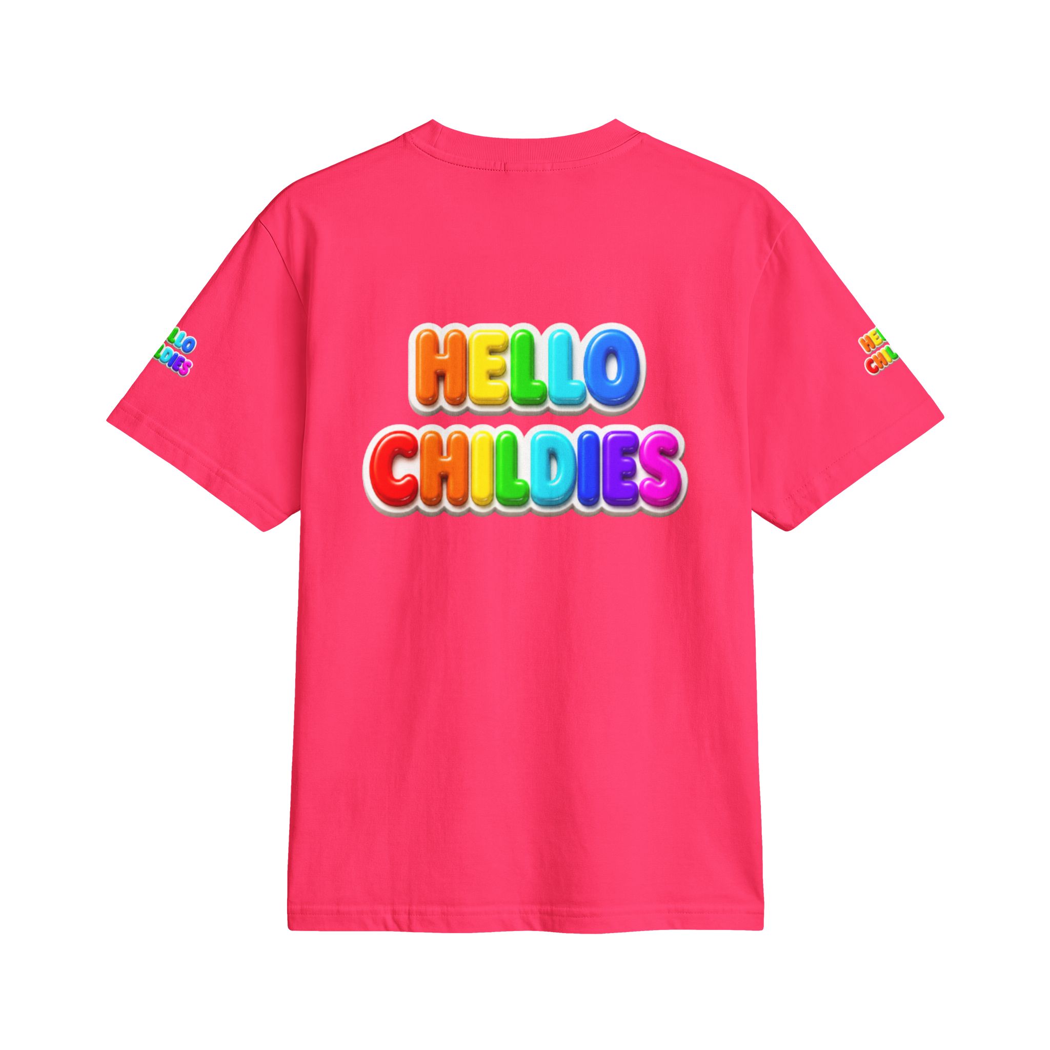 Hello Childies T-Shirt — Colorful Rainbow Kids Graphic Tee - Image 20