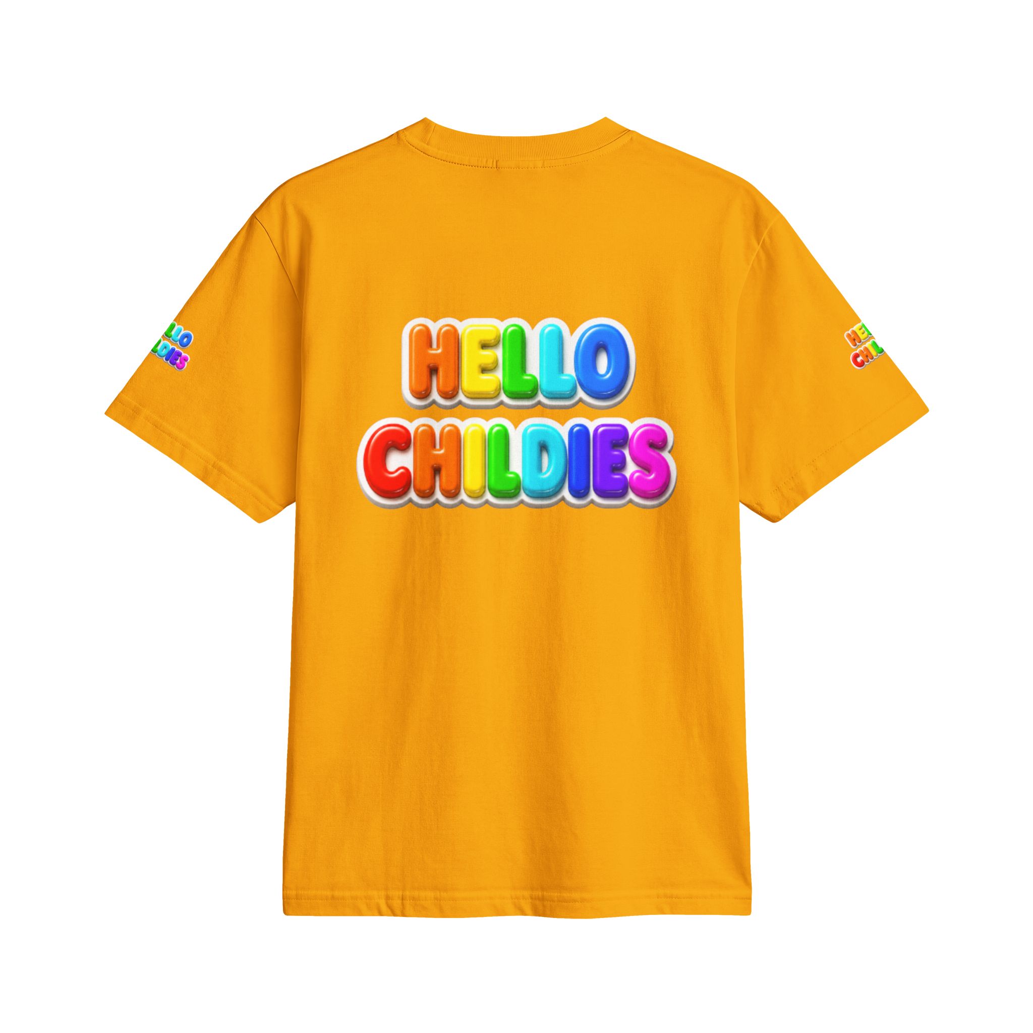Hello Childies T-Shirt — Colorful Rainbow Kids Graphic Tee - Image 8