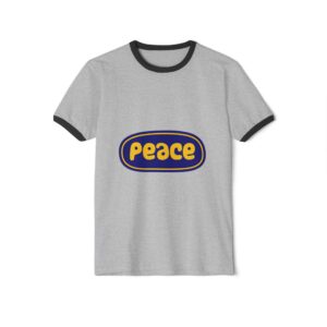 Peace Retro Ringer T-Shirt — Vintage 70s-Inspired Peace Logo Tee