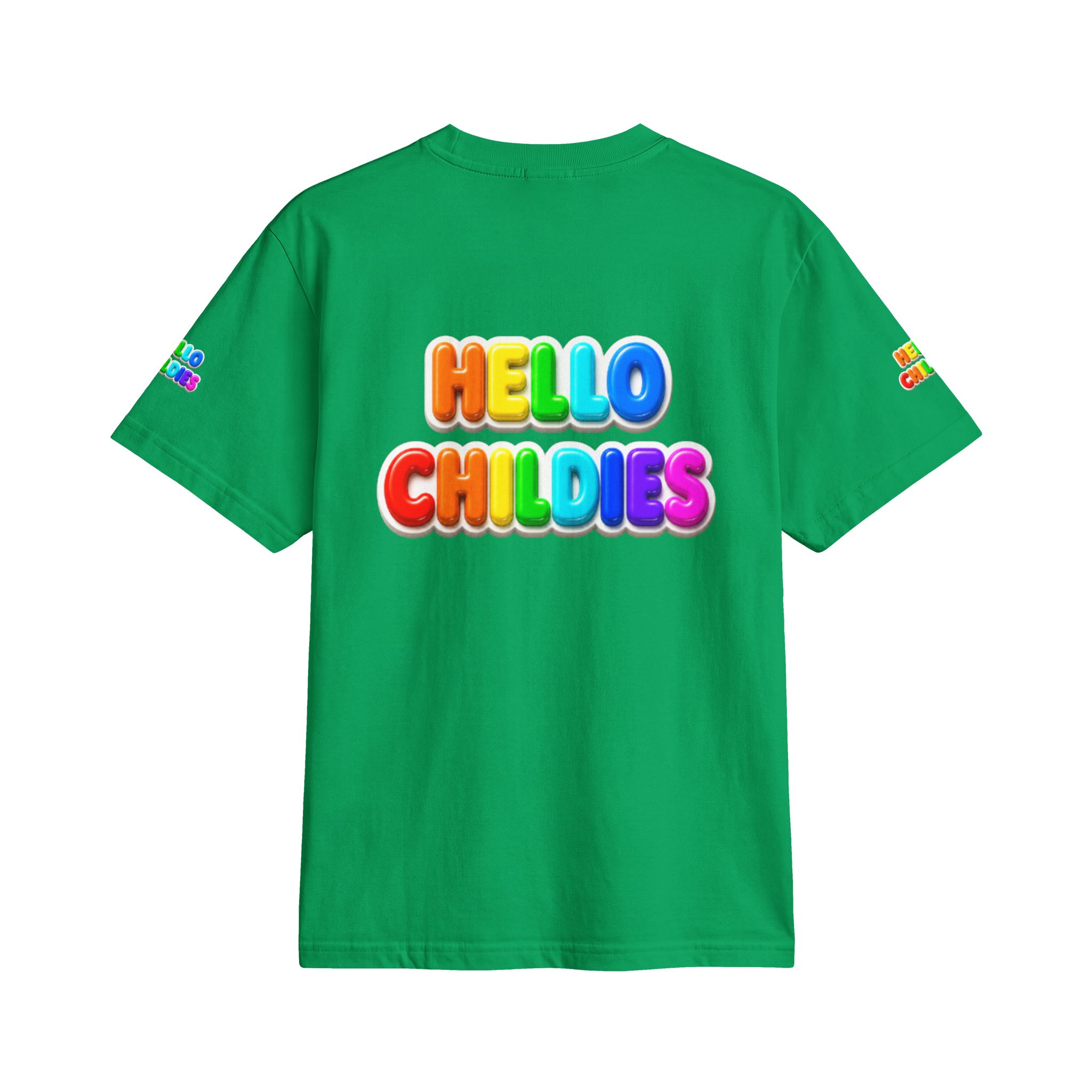 Hello Childies T-Shirt — Colorful Rainbow Kids Graphic Tee - Image 12