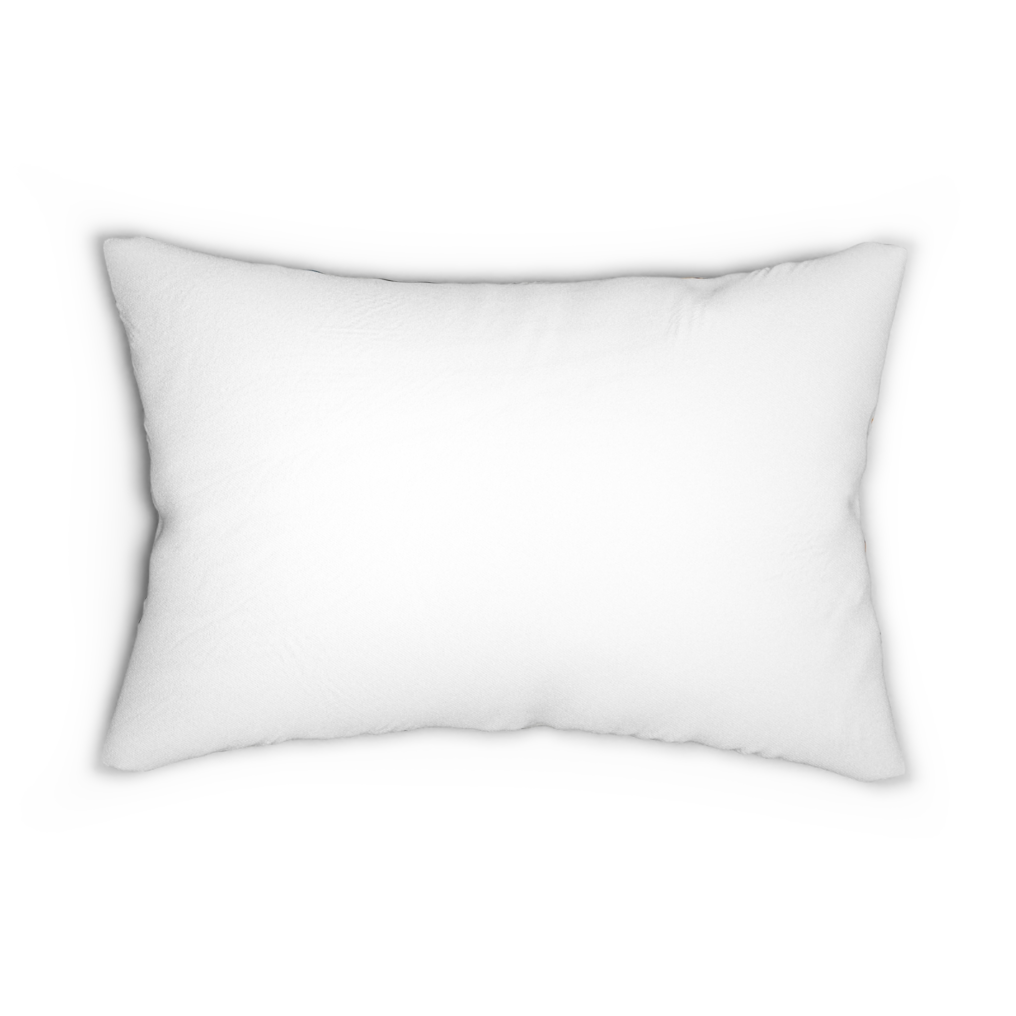 Floral Tattoo-Style Lumbar Pillow — Bold Orange & Teal Accent Cushion - Image 2