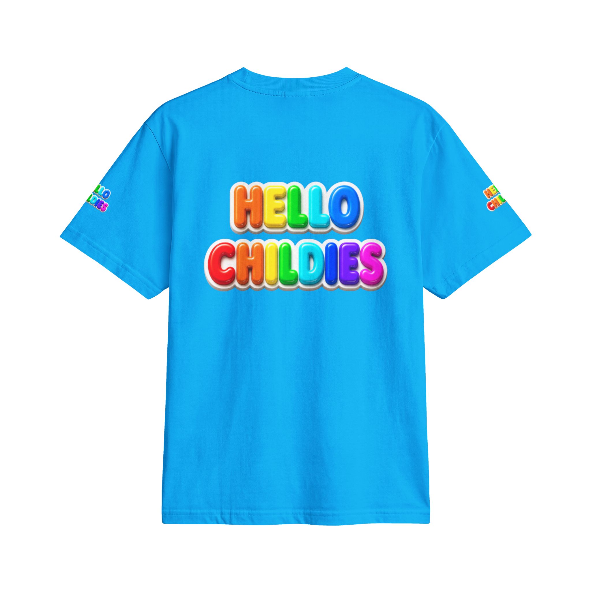 Hello Childies T-Shirt — Colorful Rainbow Kids Graphic Tee - Image 14