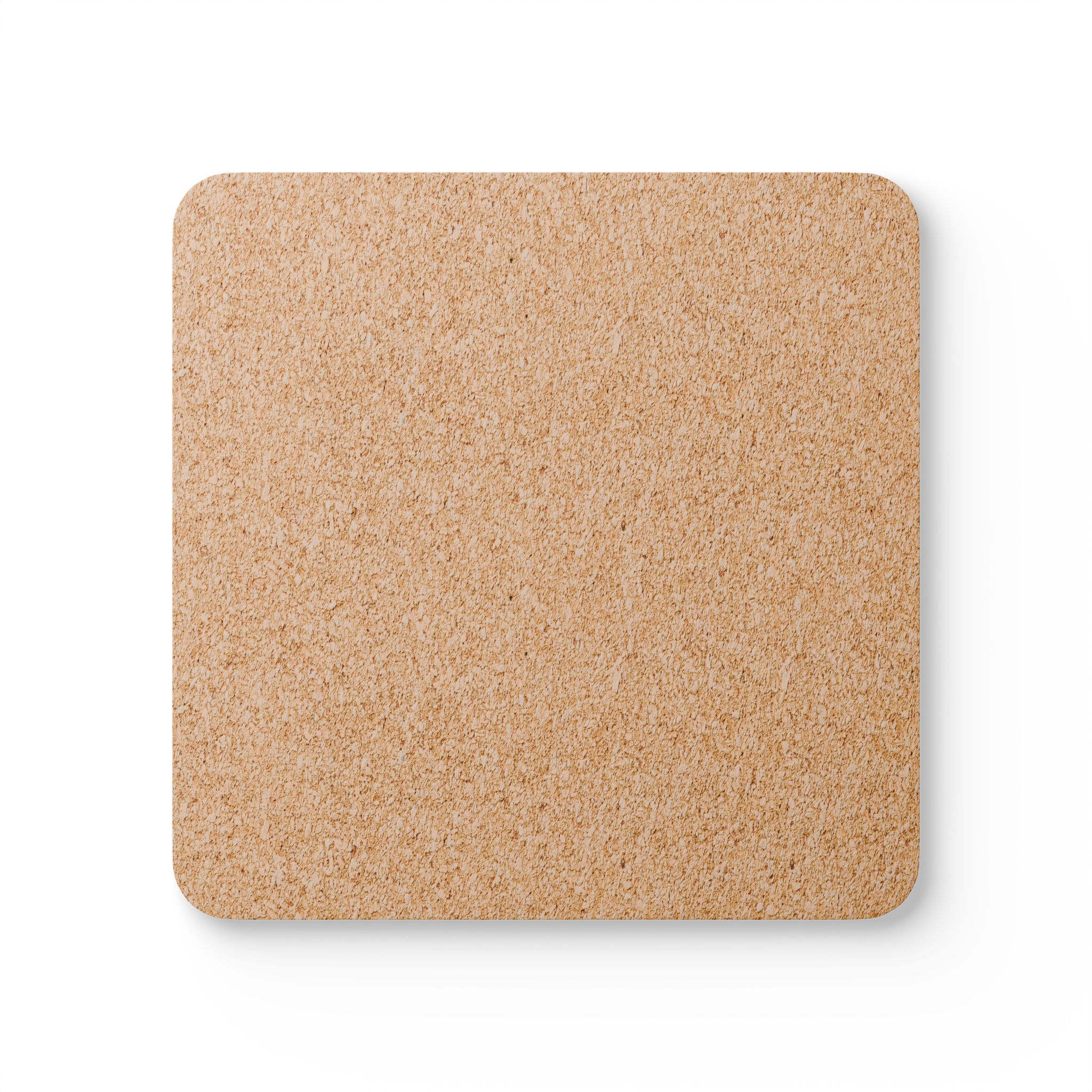 Floral Boho Coaster Set (4) — Vibrant Orange & Teal Flower Cork Back Coasters - Image 2