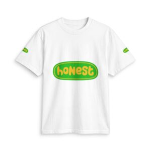 Honest Logo T‑Shirt — Retro Green Badge Graphic Tee