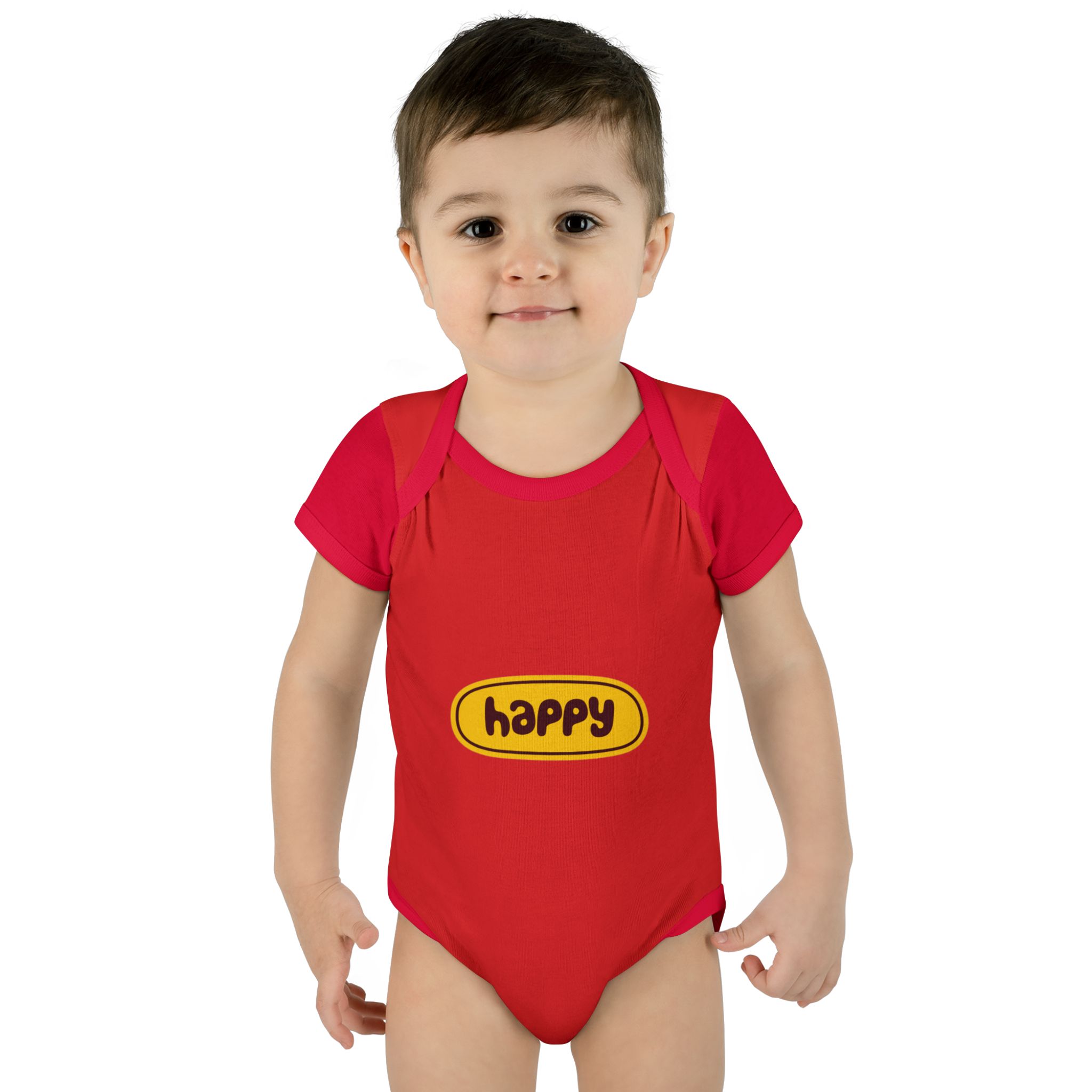 Happy Baby Bodysuit — Infant Rib One-Piece WILOMART - Image 18