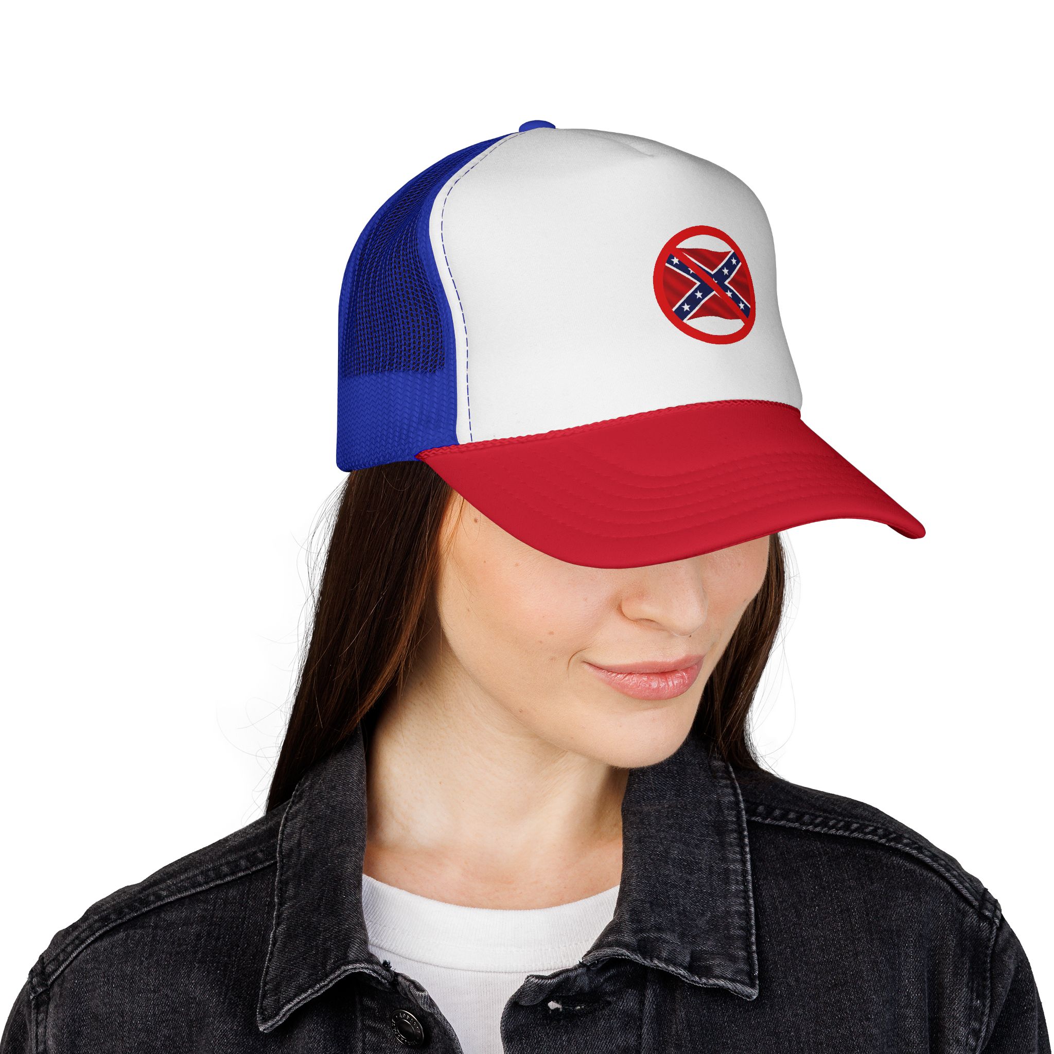 Trucker Cap — No Confederate Flag Embroidered Patch WILOMART - Image 14