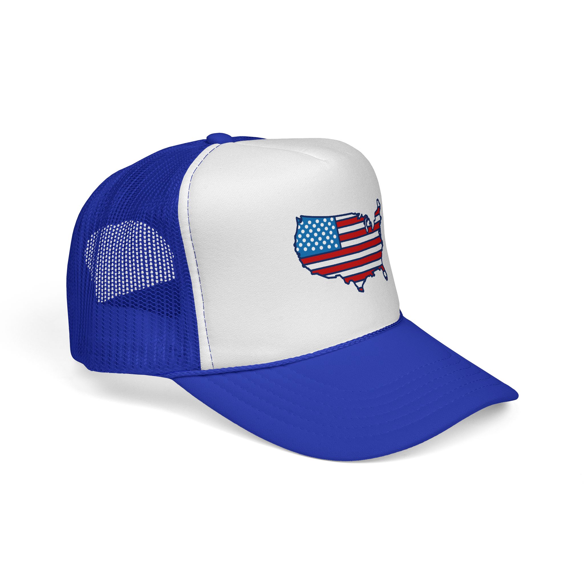 American Flag USA Map Trucker Cap WILOMART - Image 7