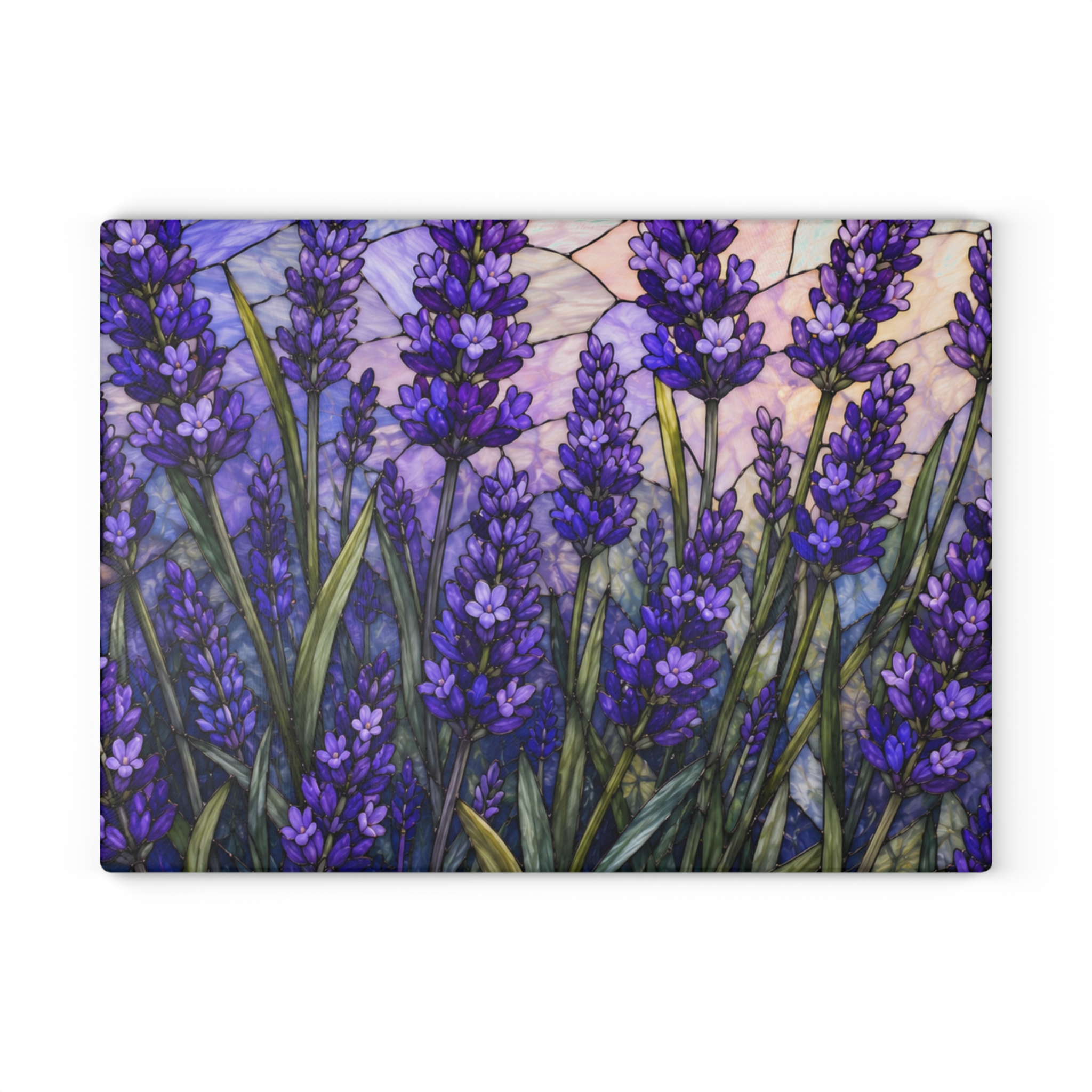 Lavender Fields Glass Cutting Board — Decorative Floral Kitchen Board WILOMART - Image 7