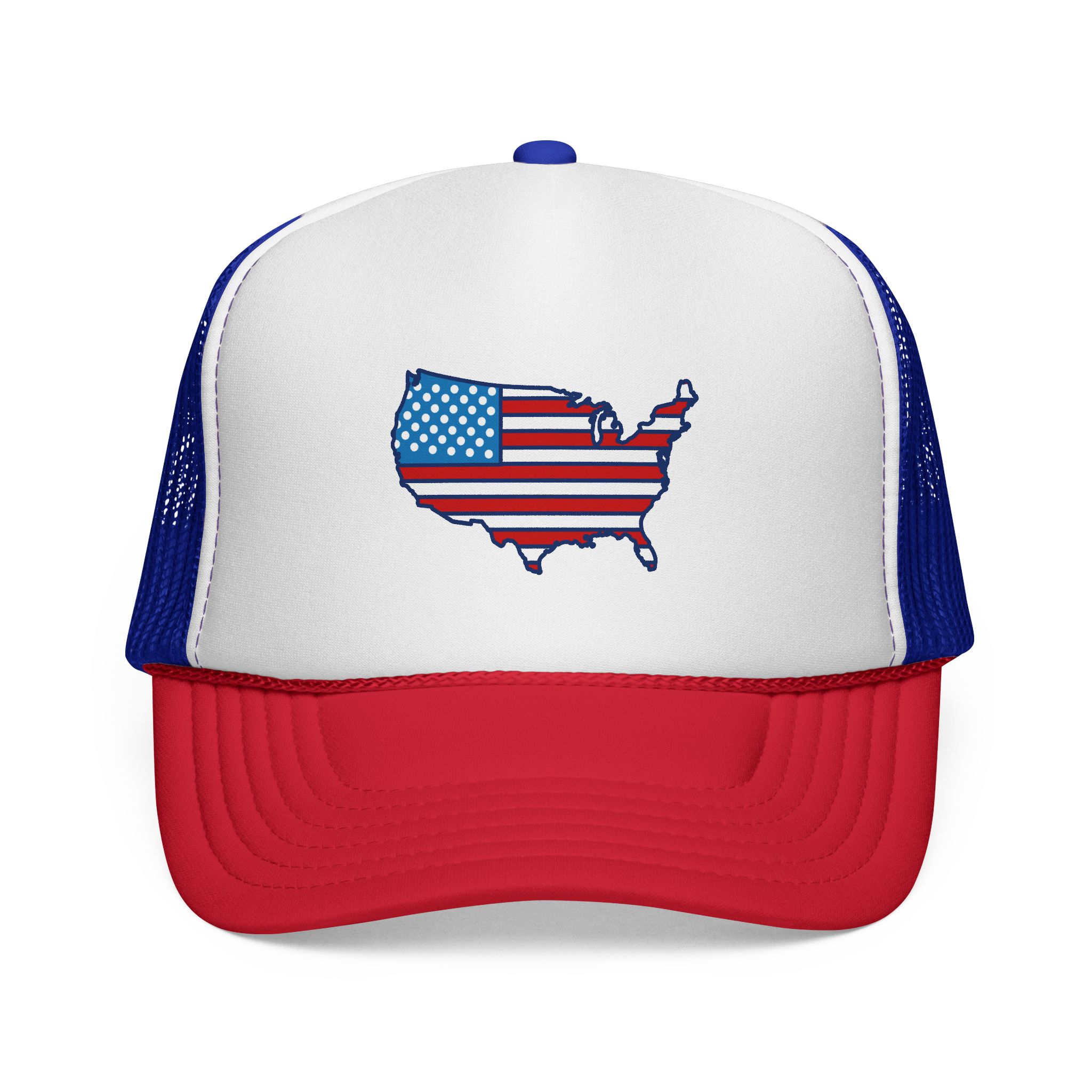 American Flag USA Map Trucker Cap WILOMART - Image 11