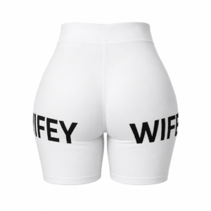 Wifey Typography Biker Shorts WILOMART