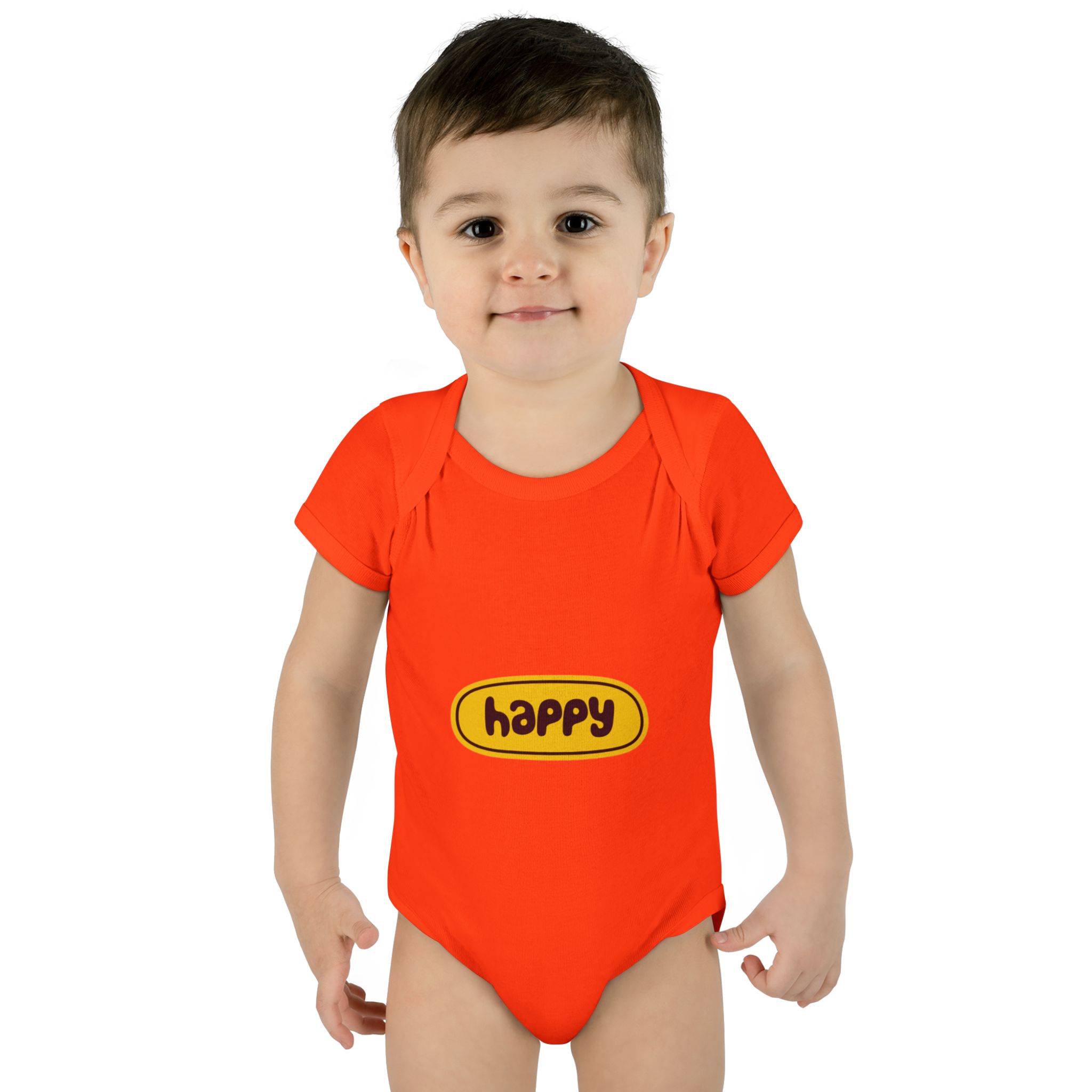 Happy Baby Bodysuit — Infant Rib One-Piece WILOMART - Image 6