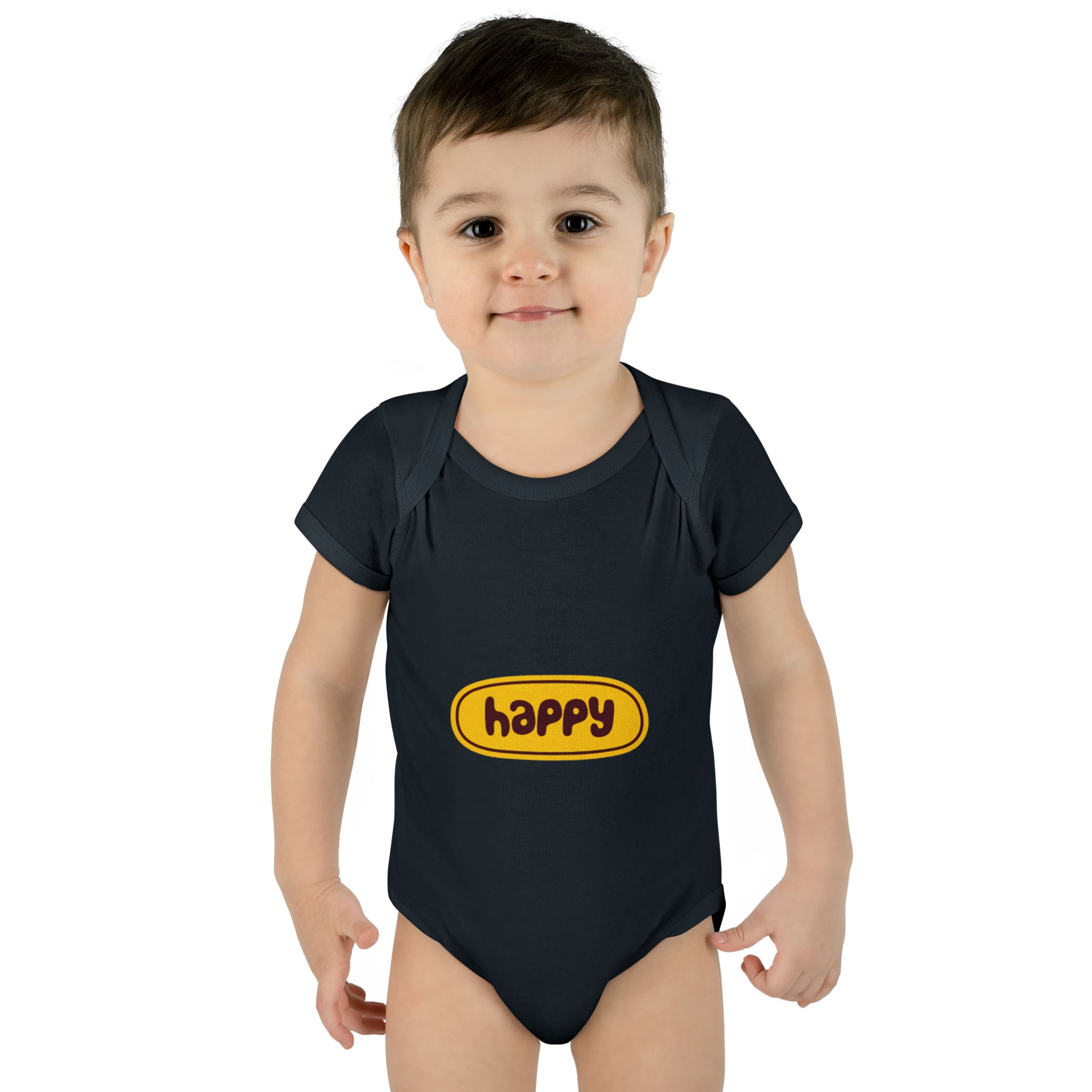 Happy Baby Bodysuit — Infant Rib One-Piece WILOMART - Image 12