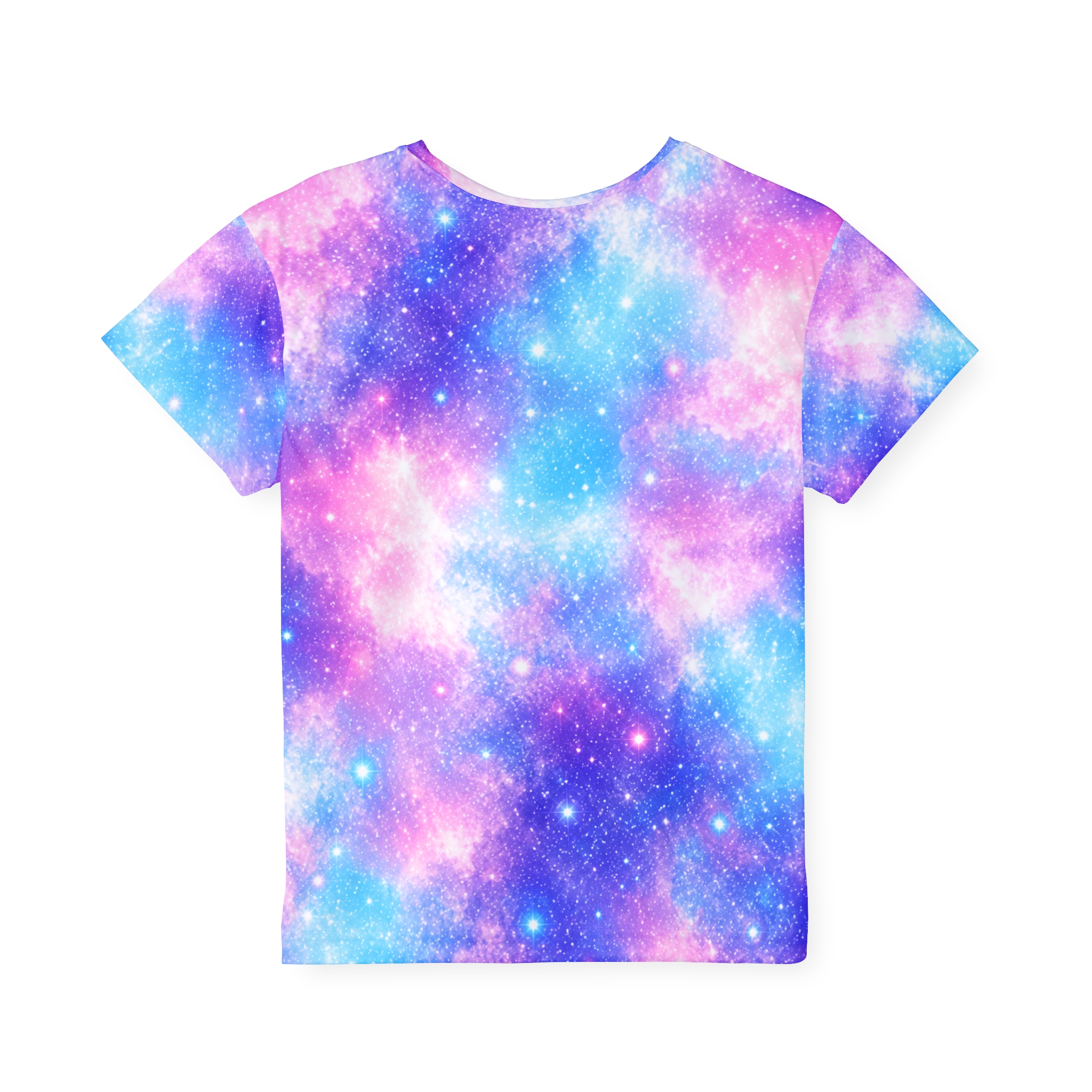 Pastel Galaxy Nebula Kids Jersey | Pink Blue Space Stars Allover Print WILOMART - Image 3