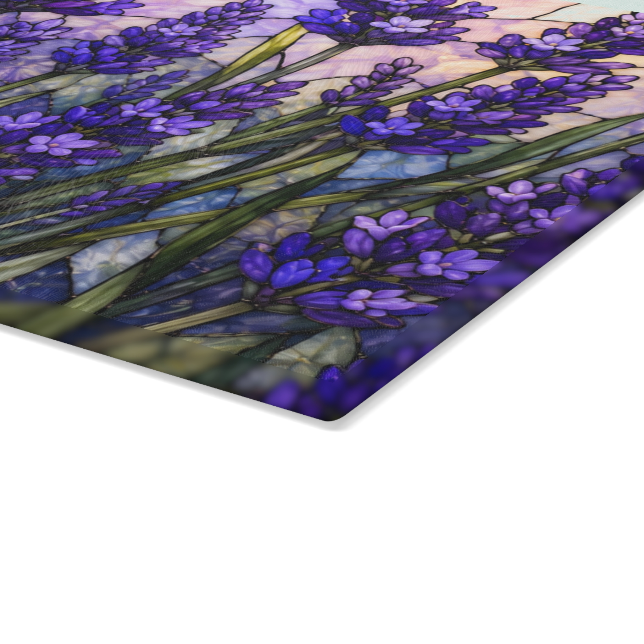 Lavender Fields Glass Cutting Board — Decorative Floral Kitchen Board WILOMART - Image 9