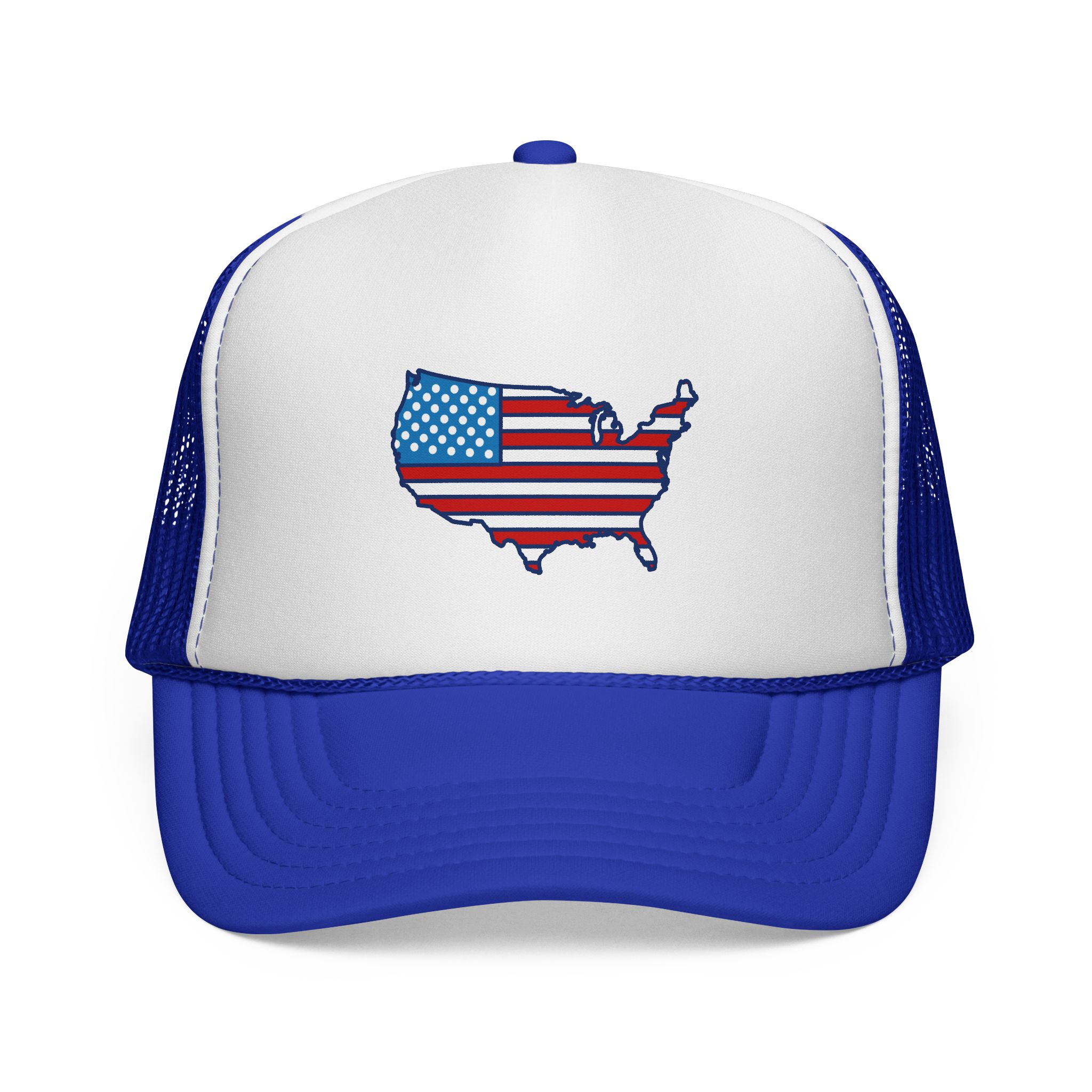 American Flag USA Map Trucker Cap WILOMART - Image 6